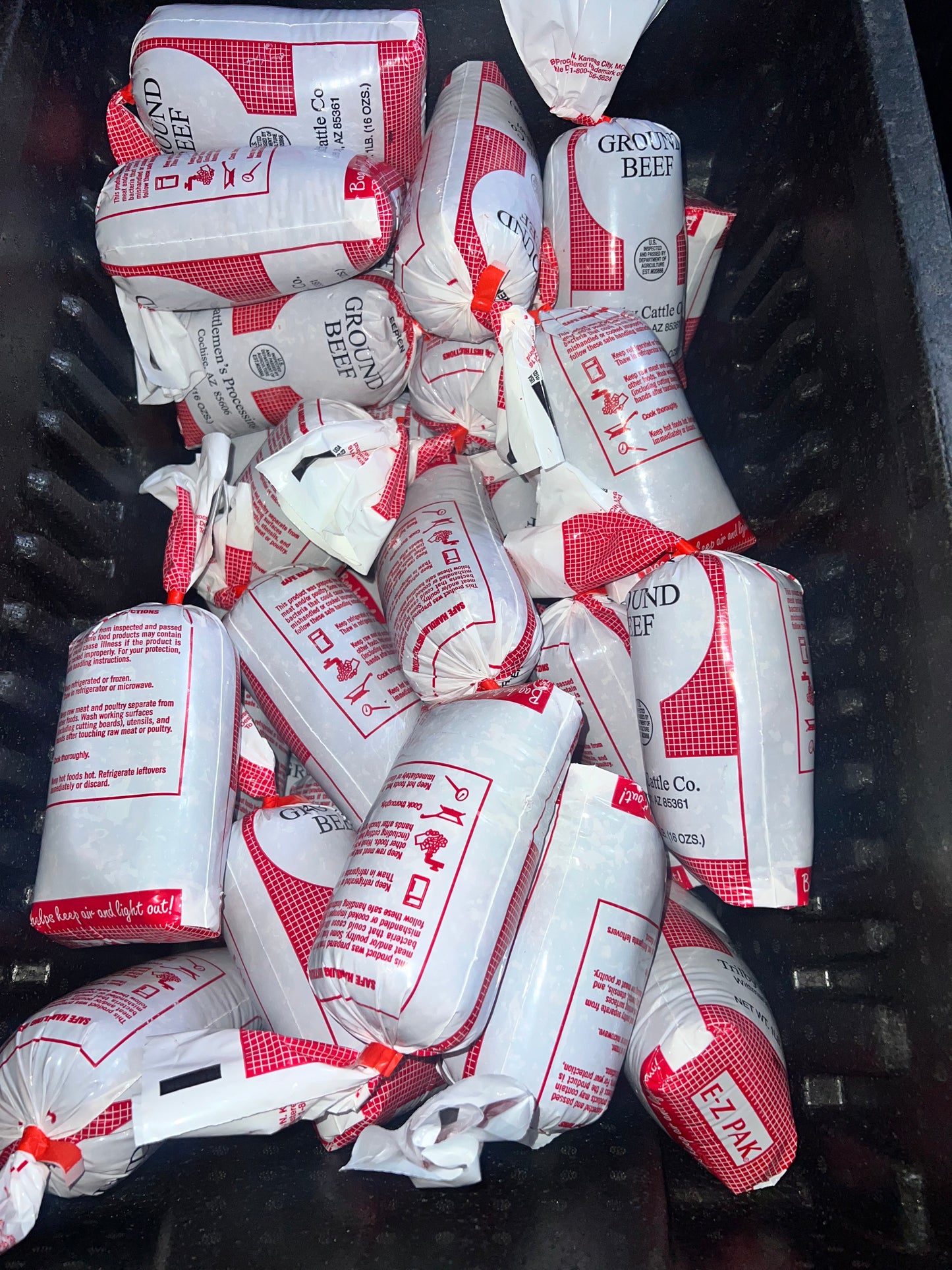 Ground Beef Only Meat box
