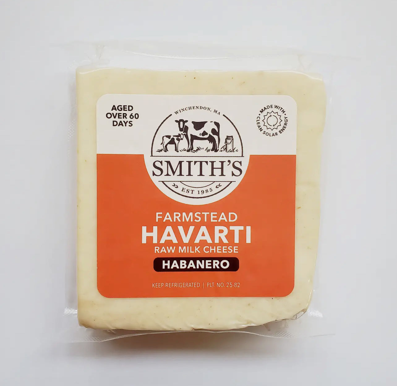 Habanero Havarti, Raw Cheese