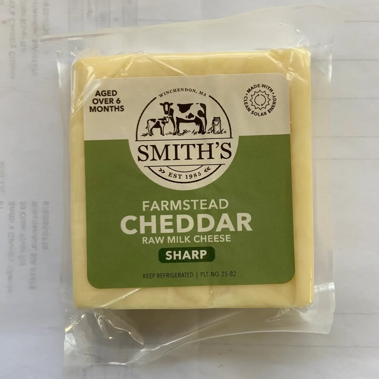 Raw Cheese (Sharp Cheddar)